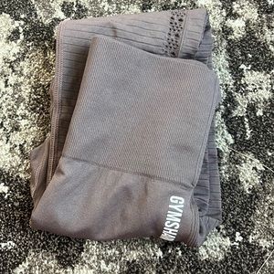 Brown colored gym shark leggings